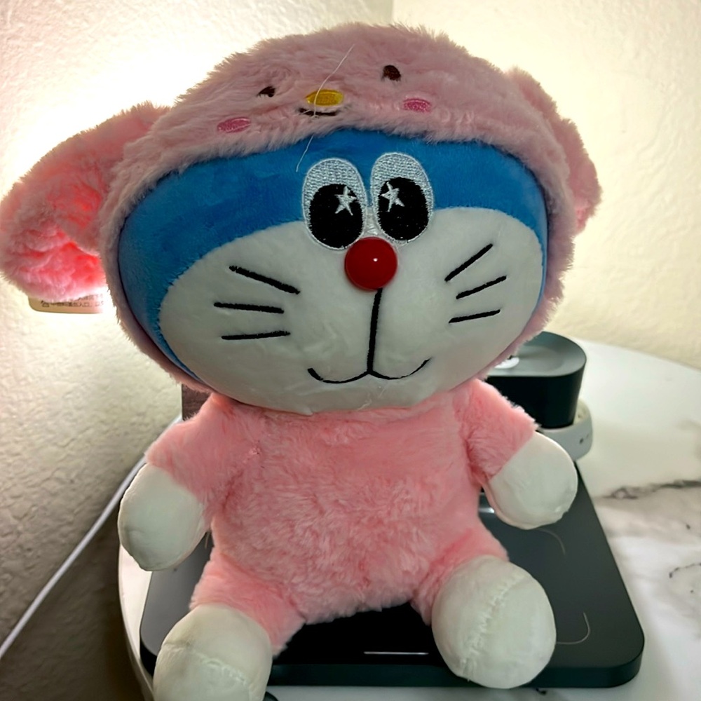 Pink x Doraemon collab stuff animal
